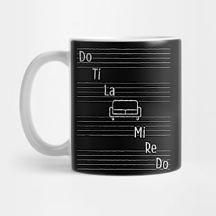 Do Ti La Sofa Funny Musical Notes Scale Design Mug